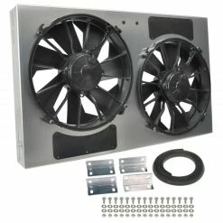 Best Sale 😀 Derale Dual RAD Fan/Aluminum Shroud Assembly 16838 👍