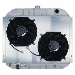 Best Sale 👍 Cold Case 66-79 Ford Truck Dual 12" FOT575AK Radiator And Fan Kit 👏
