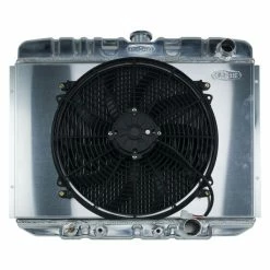 Best Sale 👍 Cold Case 67-70 Mustang 24" SB AT 16" FOM587AK Radiator And Fan Kit 👏