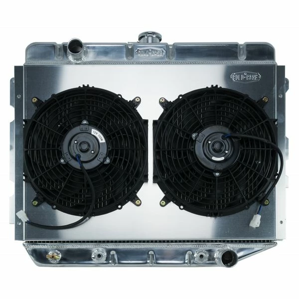 Budget đ Cold Case 68-74 A,B,E Body SB 17" X 26" AT Dual 12" MOP750AK Radiator Fan Kit â¨