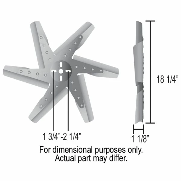 Buy ๐ Derale 18 Inch HP Stnless Steel Flex Fan (Black Hub) 19118 โญ - Image 3