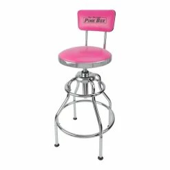 Flash Sale ✔️ The Original PInk Box Swivel Stool With Backrest Pink PB34SS 🌟