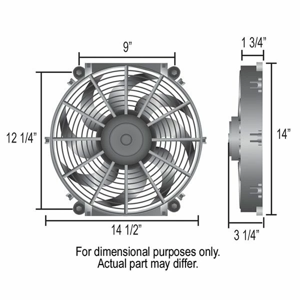 Flash Sale π Derale Performance 14 In Reversible Electric Tornado Fan π₯ - Image 3