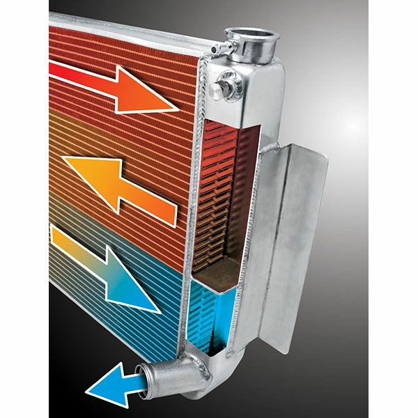 Wholesale ๐ Maxx Power Ford Chrysler Style Tri Flow Aluminum Radiator 28 Inch ๐ - Image 5